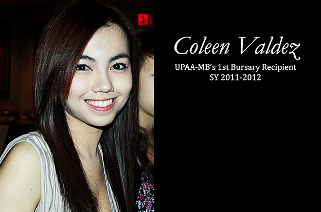 Coleen Valdez receives UPAA-MB’s 1st Bursary Award